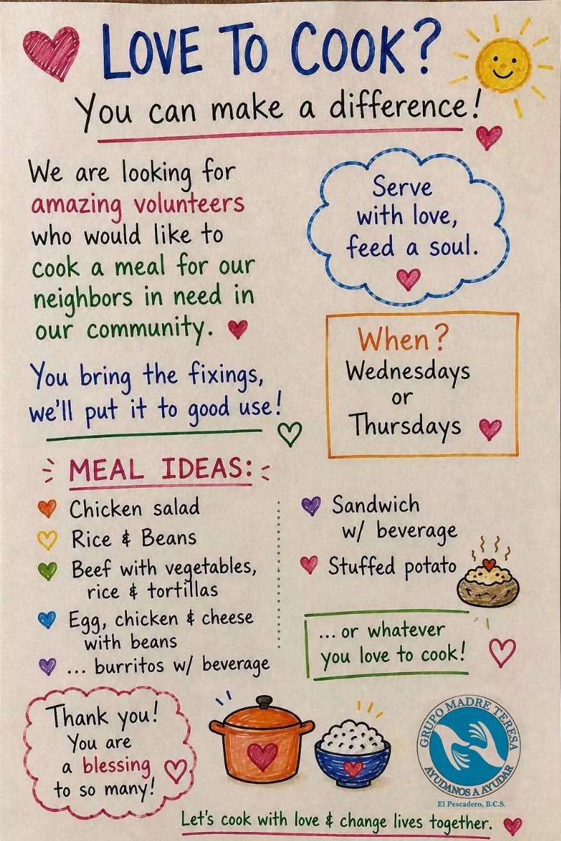 Grupo Madre Teresa - Volunteer Cooks & Donations
