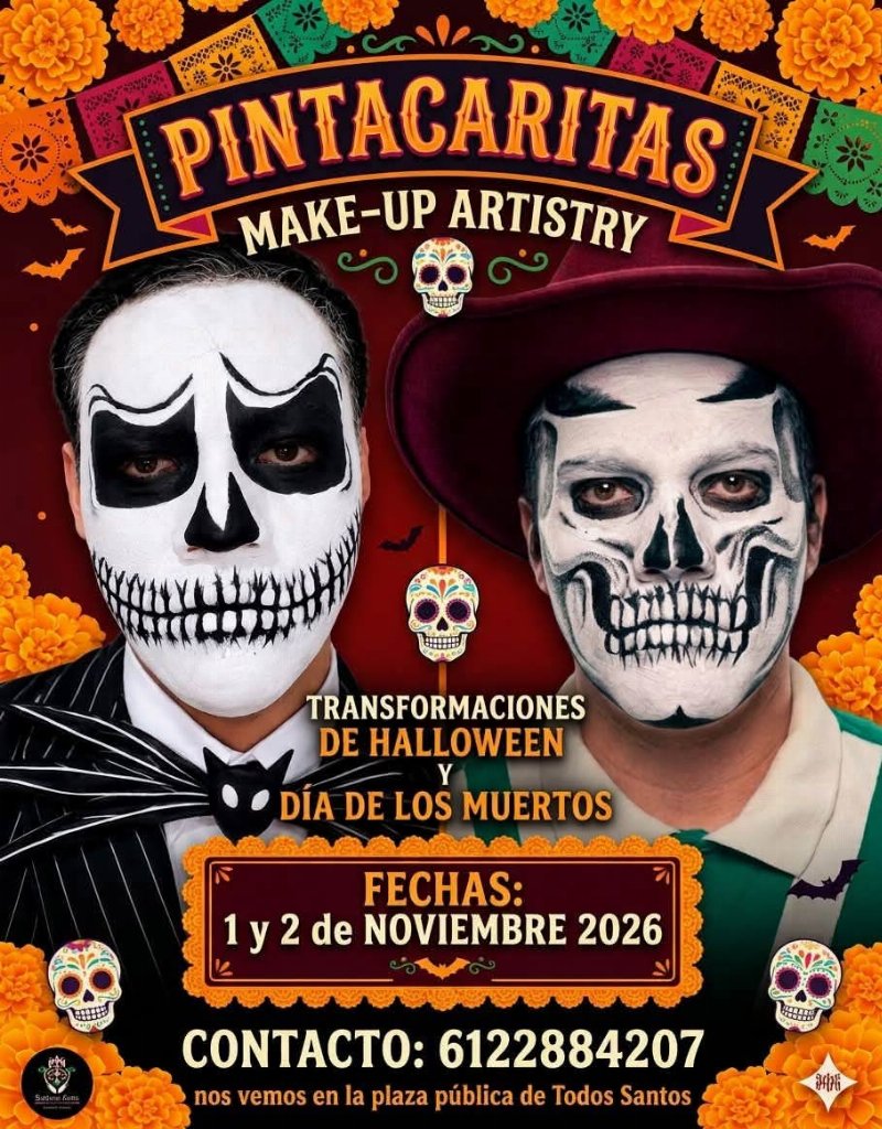 Pintacaritas: Halloween & Día de los Muertos