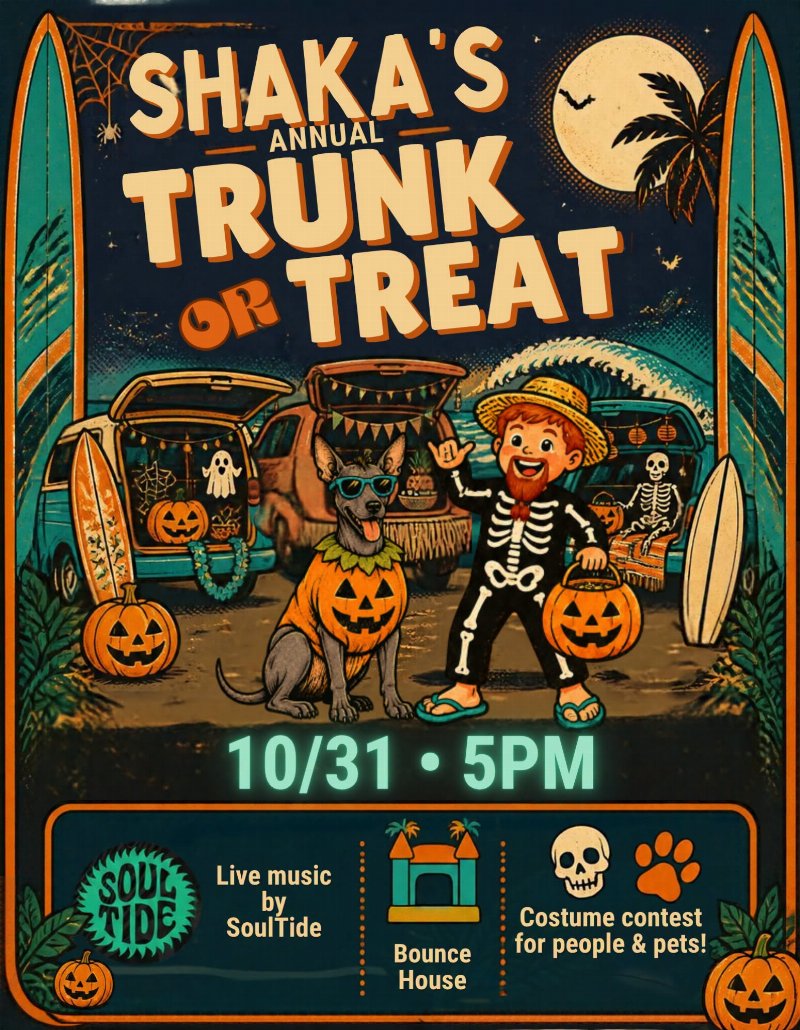 Shaka’s Annual Trunk or Treat